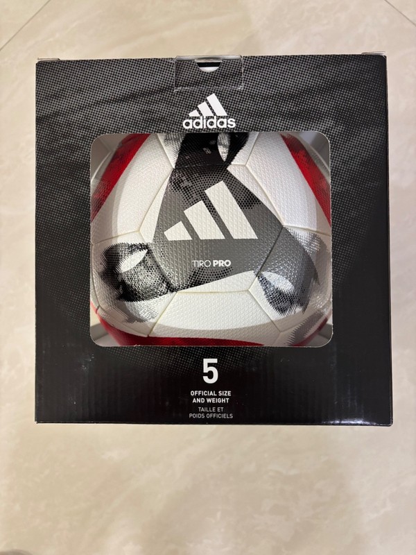SOCCER BALL-ADIDAS-SIZE-5-FIFA QUALITY PRO 1014680-TIRO PRO-NEW-IN THE BOX-