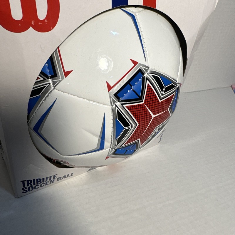 Wilson Tribute Size 5 Soccer Ball - Red/White/Blue gallery