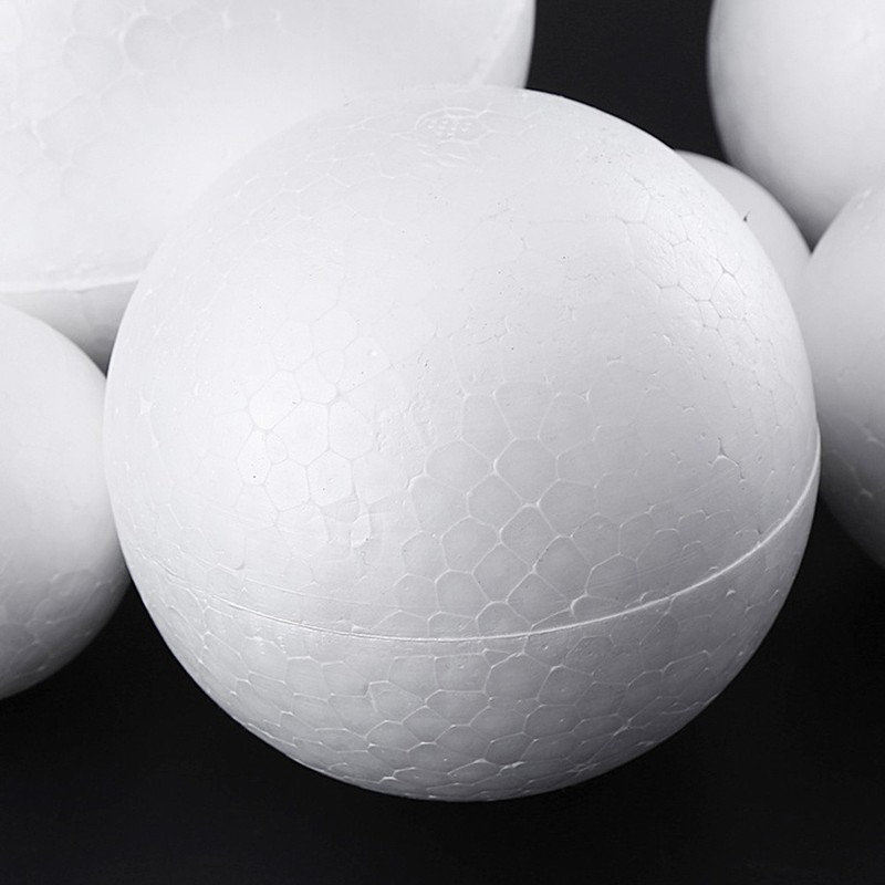 White Polystyrene Balls Modeling Round DIY Ornaments to Decorate gallery