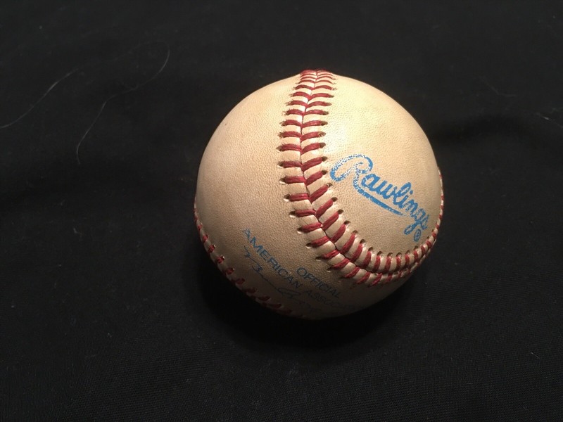 = 6-21-96 GRAND SLAM RAWLINGS SIGNED BASEBALL BALL NO COA
