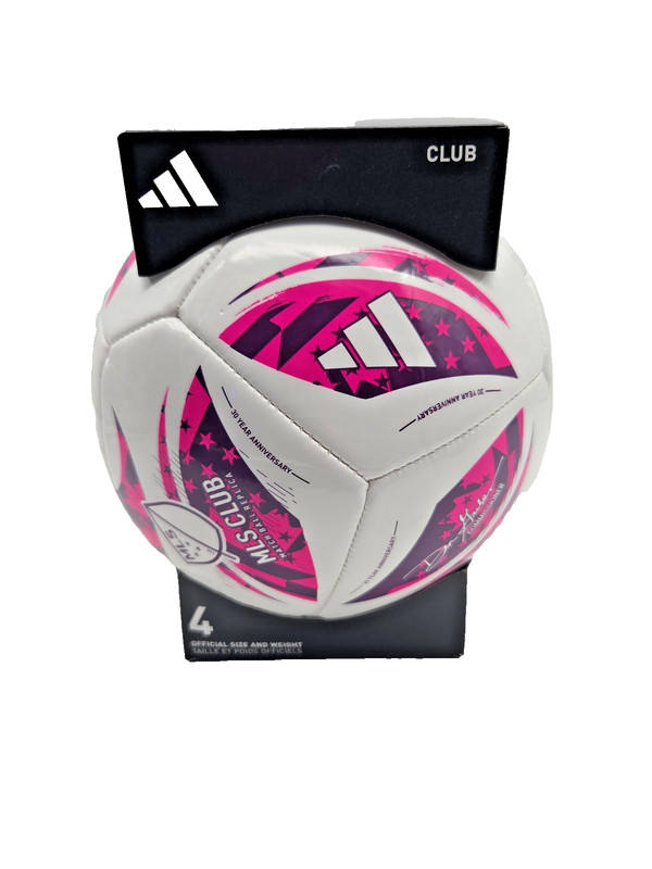 Adidas Club Soccer Ball Size 4 White Pink Training Practice Ball New