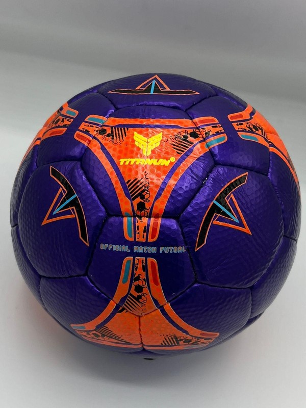 TITANUN IMPERIOR premium A+ quality ( Purple and Orange) Futsal size-4