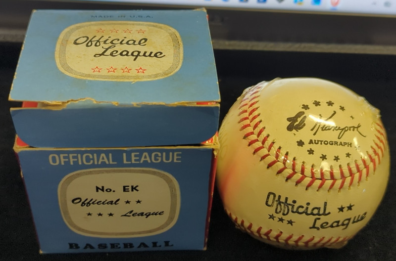 Official League Ball With Box # EK Nice Look Made In the U.S.A.