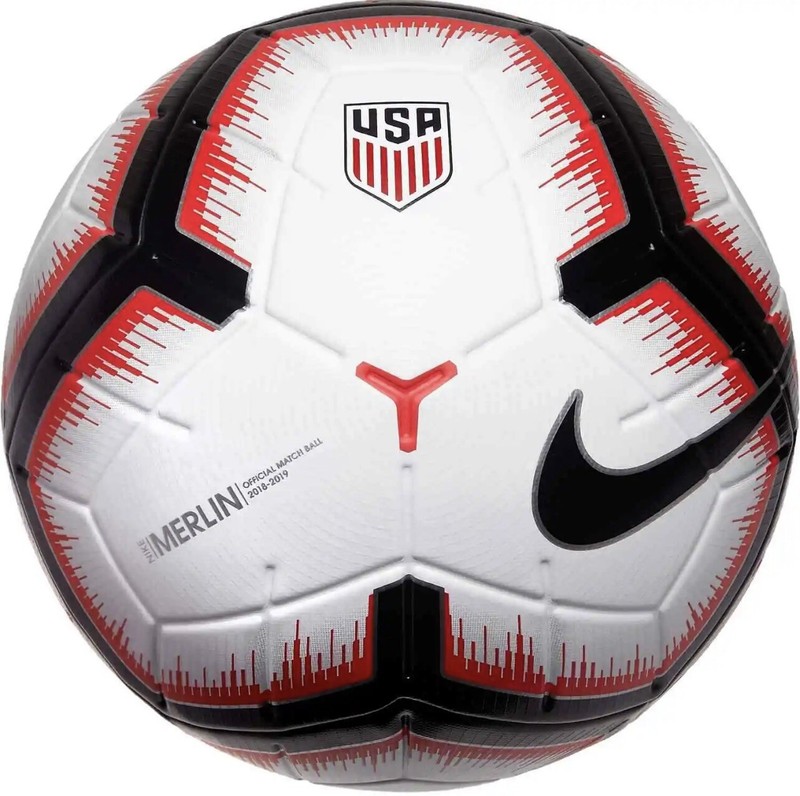 $160 New Nike Merlin Official Match Soccer Ball Professional ACC Sz 5 White-Red