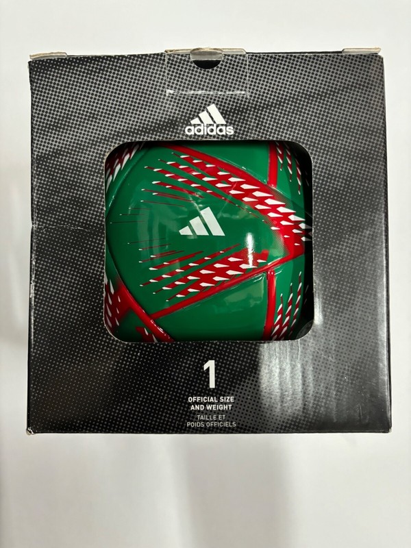 SOCCER BALL-ADIDAS-SIZE 1-MINI-QATAR 2022-MEXICO LOGO-NEW-IN THE BOX-