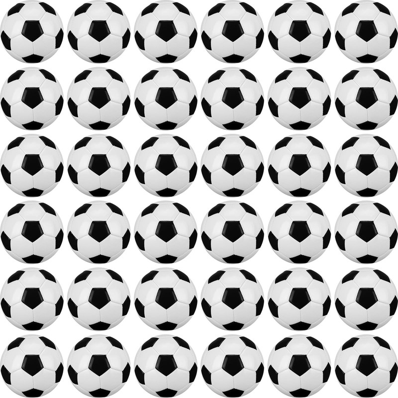 36 Pcs Soccer Ball Bulk Official Size 2 Indoor Outdoor Soccer Balls Pack Spor...
