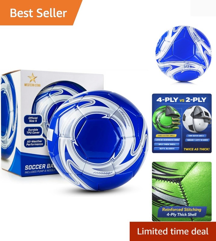High-Performance Soccer Ball Helix - Available Sizes 3, 4, 5 for Youth & Adults