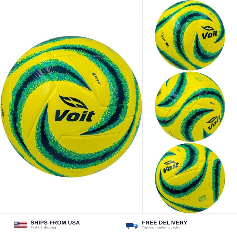 Voit Pro Official Match Ball – Liga MX Size 5 – Enhanced Aerodynamics and Dur…