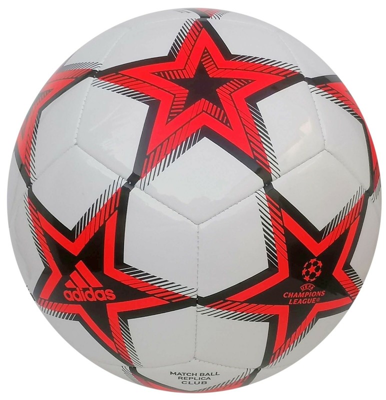 Adidas Finale 21 Club Football Ball Stars White Red Final Champions League