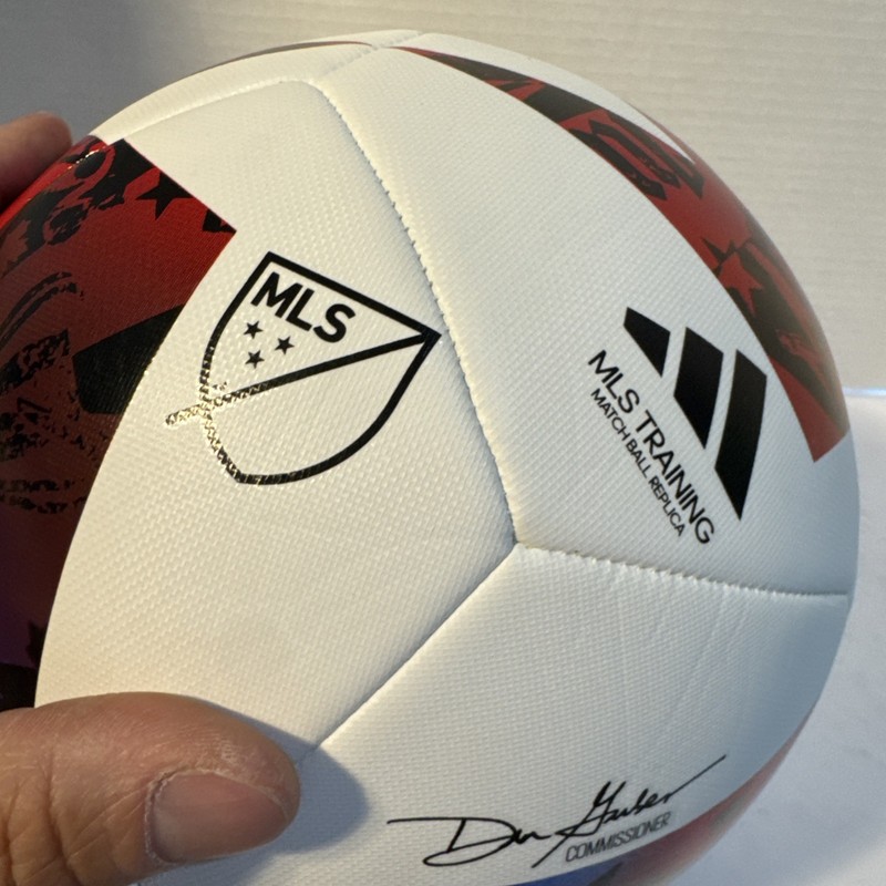 Mens Size 5 Multicolor Adidas MLS Training Replica Match Ball HT9027 gallery