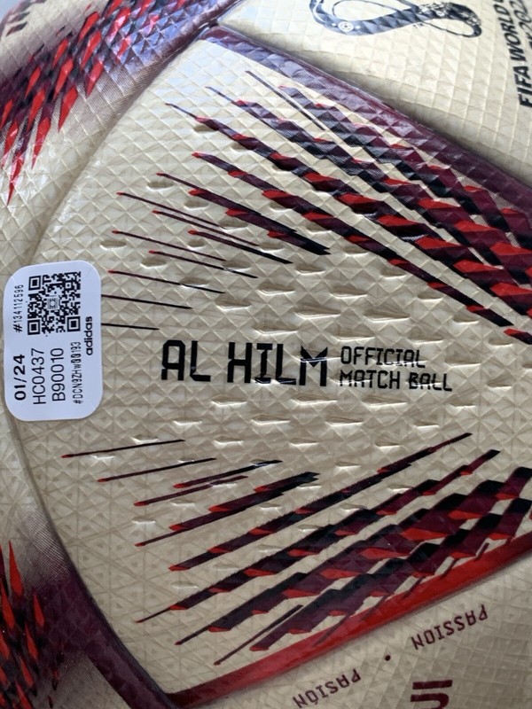 AUTHENTIC ADIDAS AL HILM OFFICIAL MATCH BALL PRO FIFA WORLD CUP QATAR 2022 gallery