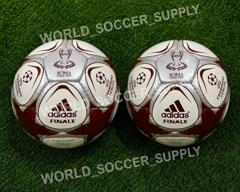 Pack Of 2 Adidas Roma Finale 2009 UCL Official Match Ball Replica Size 5 New