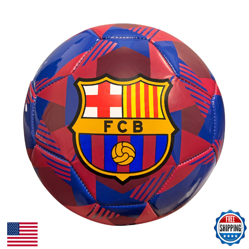Icon Sports Barcelona FCB90BL-N5 PVC Soccer Ball – Size 5 Navy