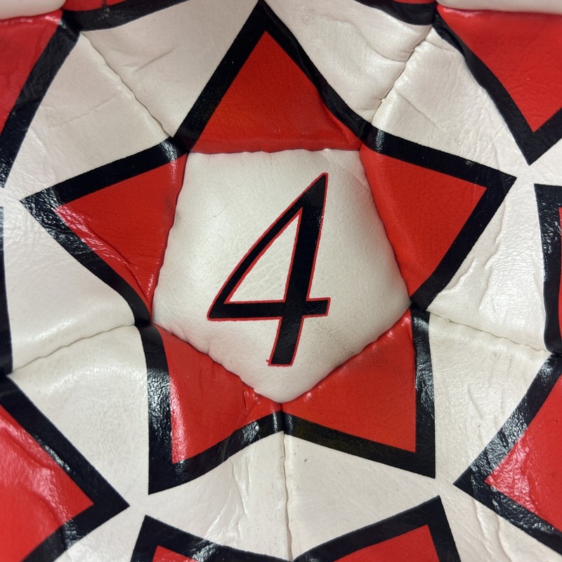 Maqson Optima- Size 4 Soccer Ball–Red/White/Black 32-Panel Professional Football gallery