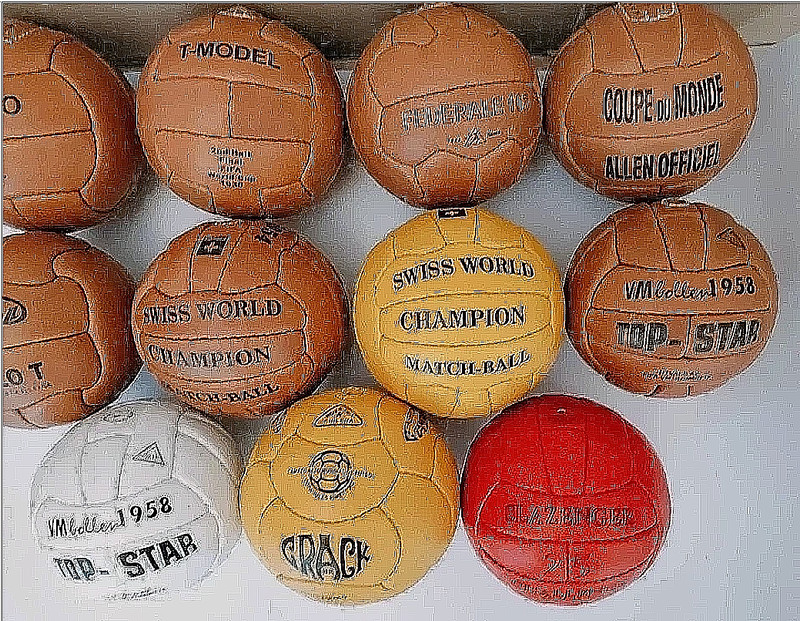 Historical Leather Ball set 11 pcs FIFA World Cup 1930-1966 Leather - Size 1 gallery