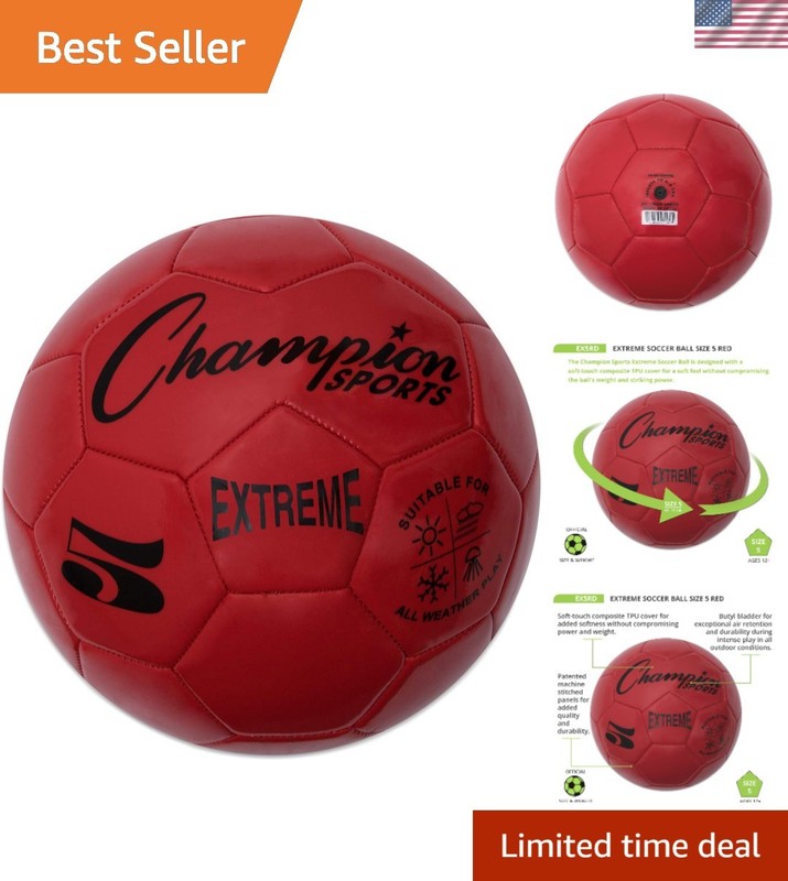 All-Weather Soccer Ball – Extreme Series, Size 5 for Youth & Adults