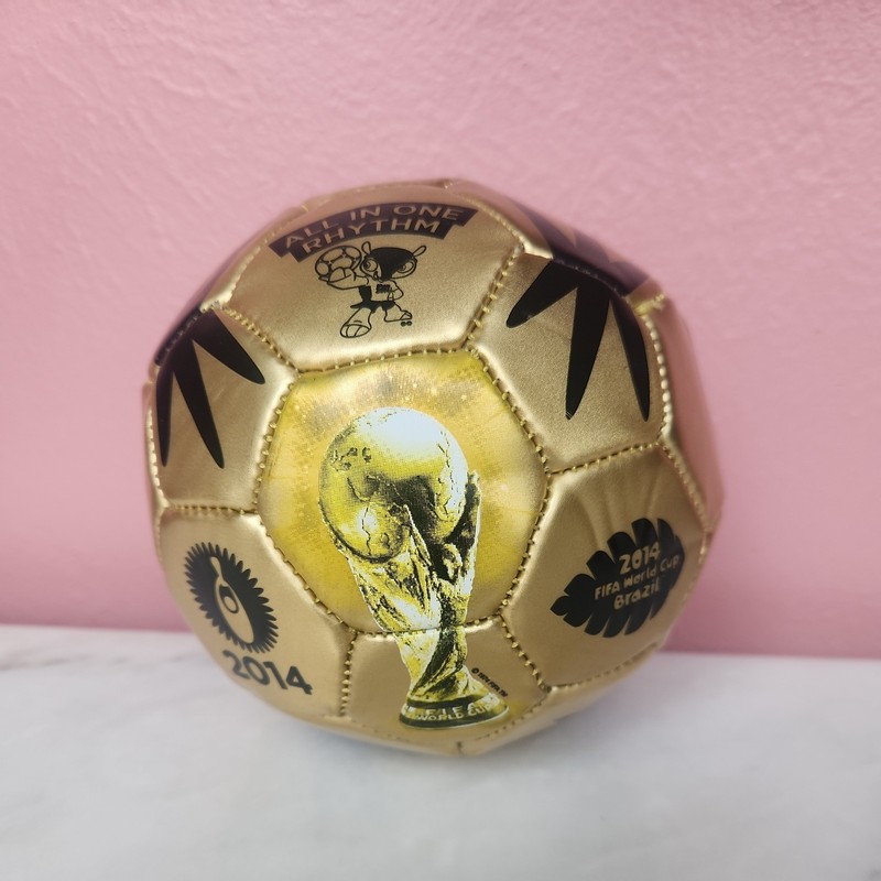 2014 FIFA World Cup Brasil Brazil All In One Rhythm Ball Design Size 2 - GOLD
