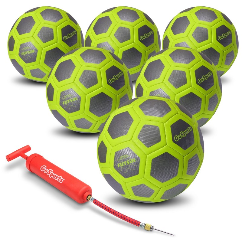 GoSports ELITE Futsal Ball 6 Pack Coaches and Camp - Indoor Outdoor FUTSAL Games