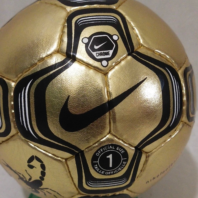 Nike Scorpion GOLD Chrome- Official Ball - Secret Tournament 2002 - Size 1 gallery
