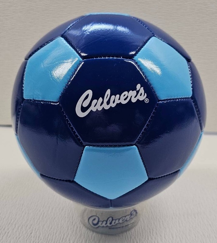 One Culver’s Promo Sports Ball – Curd Nerd Kids Ball for Soccer – New Blue Color