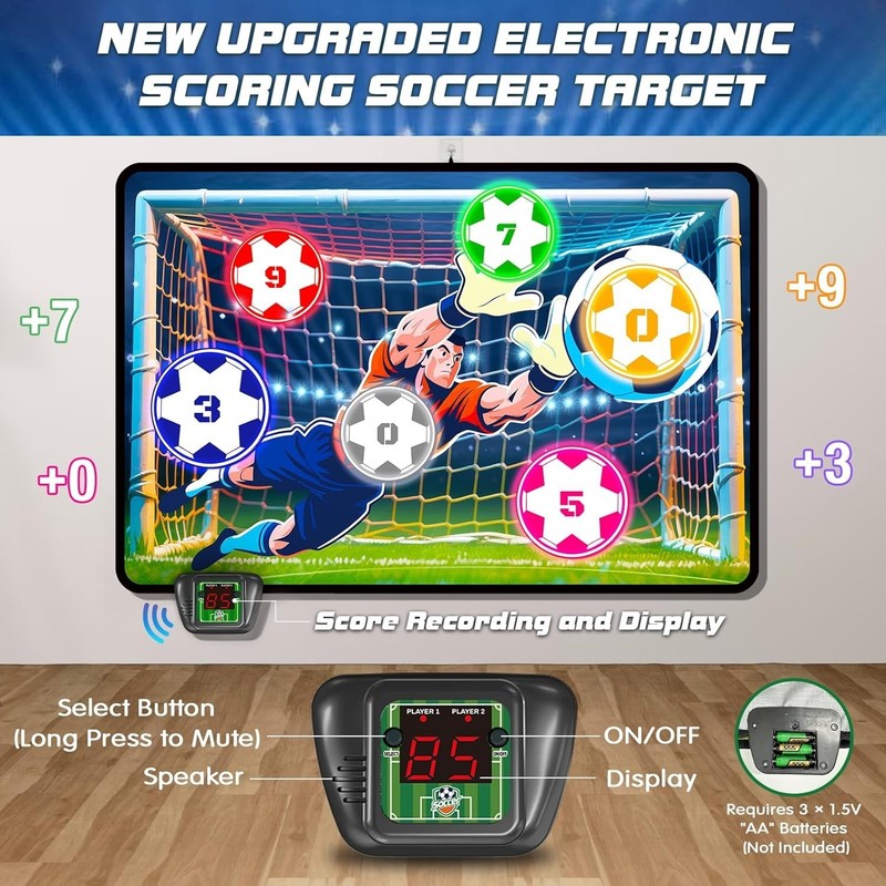 Electronic Scoring Soccer Game Set for Kids, Indoor-Outdoor Fun 3-10 Yrs gallery