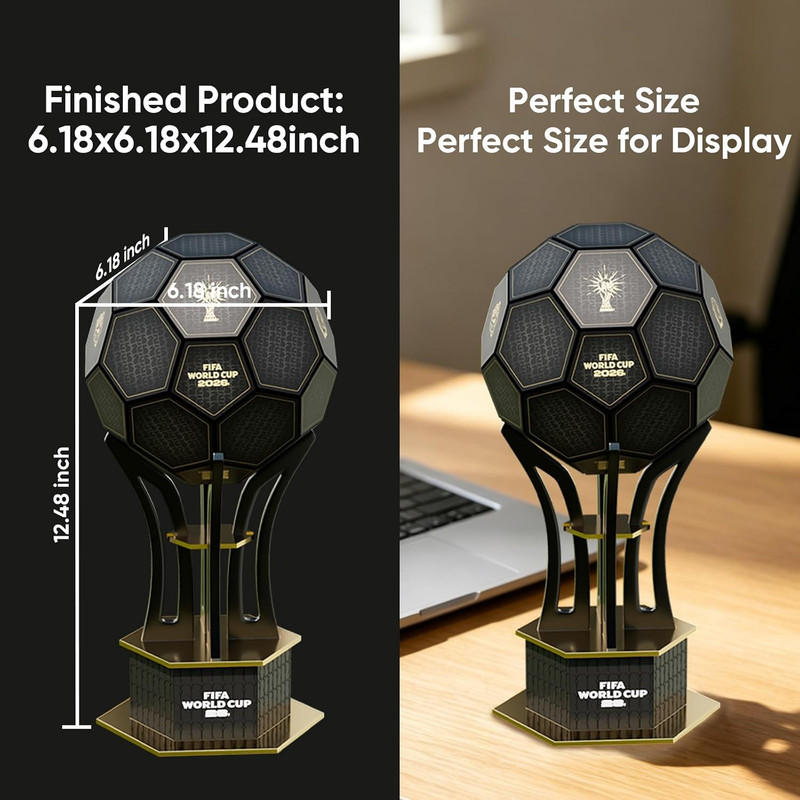 Officially Licensed FIFA World Cup 3D Puzzle Trophy Model, Soccer Ball Building gallery