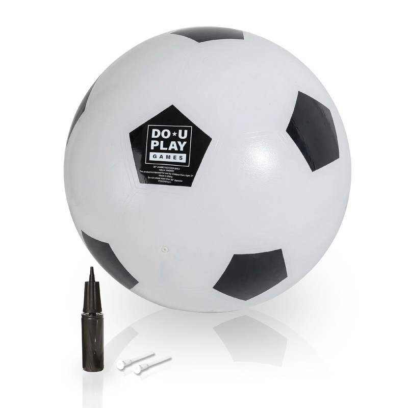 DO-U-Play Games Jumbo Soccer Ball, 30 Inch Diameter, Superior Rubber Durable …