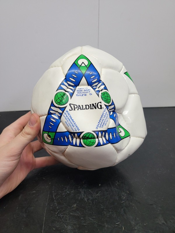 SPALDING MUNDI SOCCER BALL SIZE 5 Sport Match Size White / Blue / Green