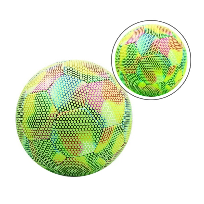 Light Up Soccer 4/5 Holographics Reflective Football Luminous Soccer