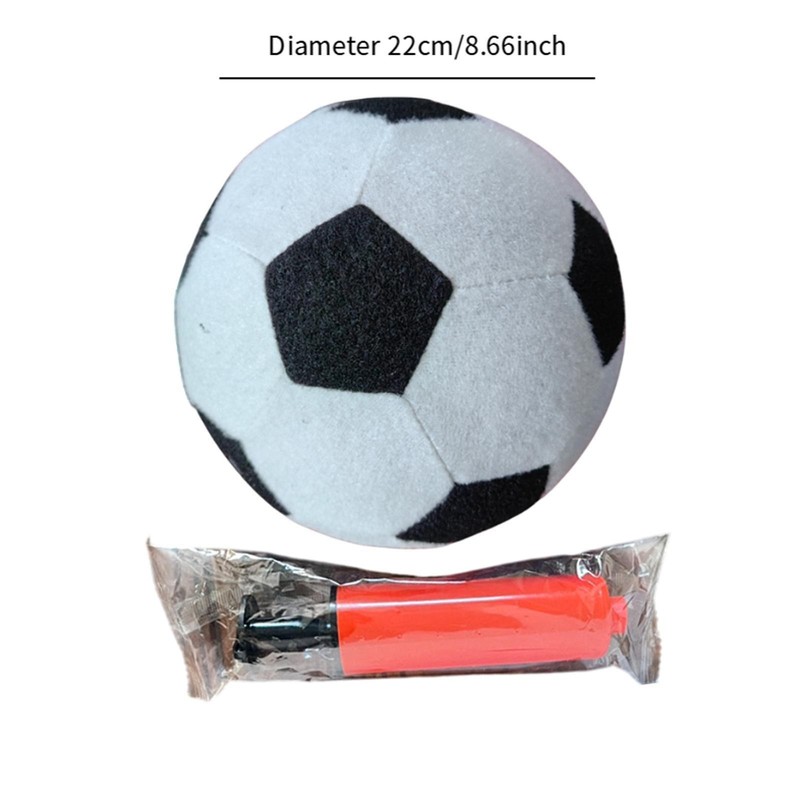 Inflatable Felt Soccer Kick Ball Standard Size 4 Sturdy Game with Pump gallery