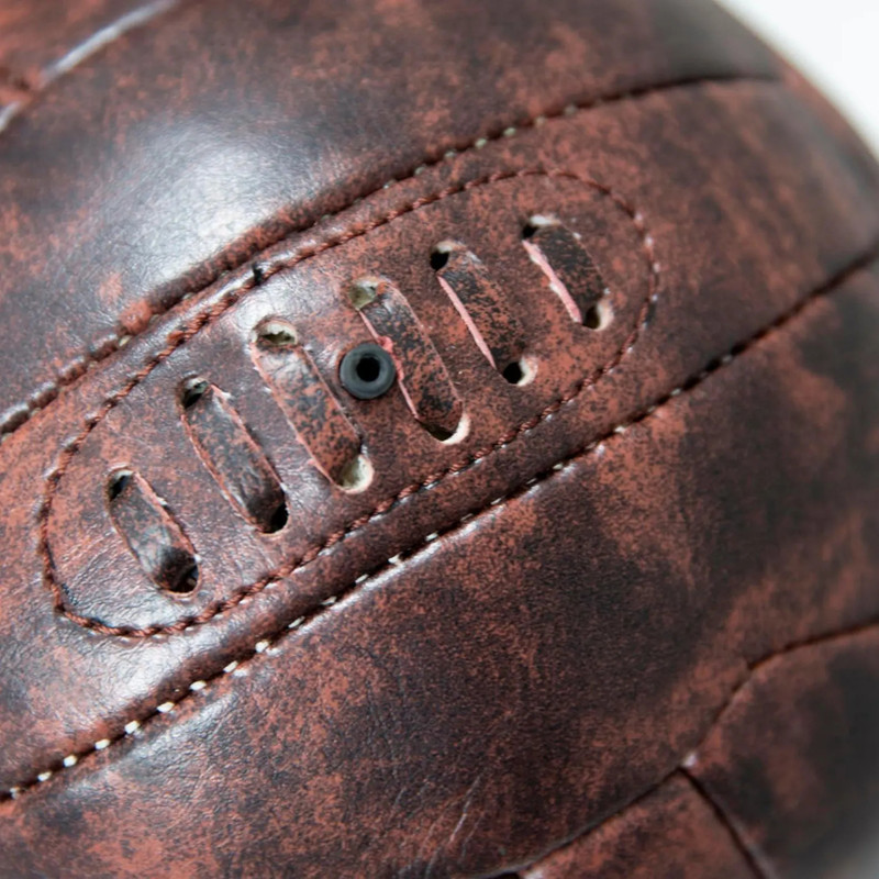 Vintage Style Hand-Stitched Leather Soccer Ball - Antique Brown Football gallery
