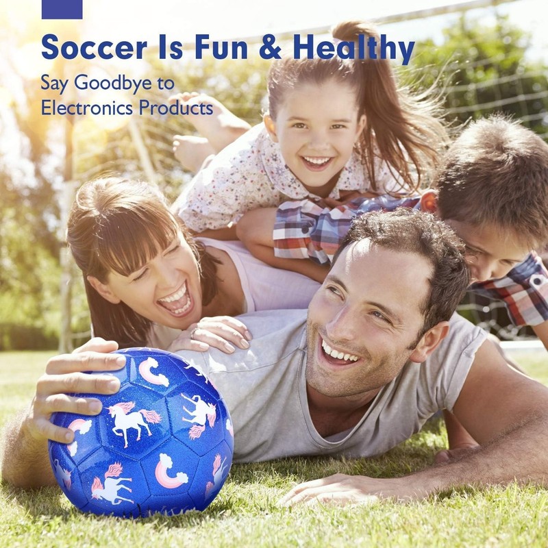 Soccer Ball Size 3 with Pump Deflated & Mesh Bag - Soccer Ball for Girls Boys... gallery