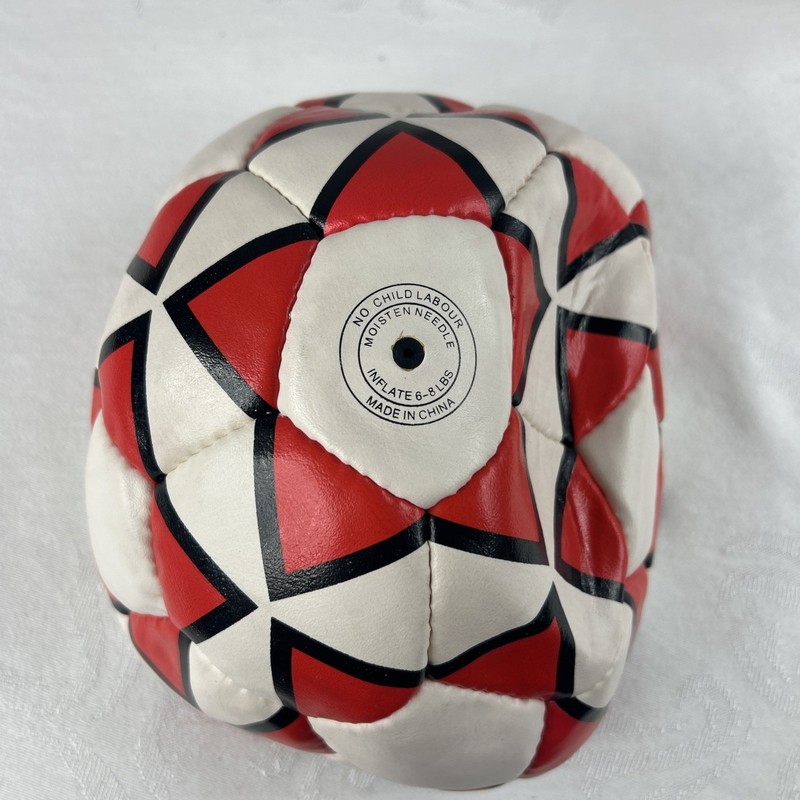 Maqson Optima- Size 4 Soccer Ball–Red/White/Black 32-Panel Professional Football gallery