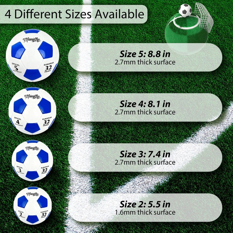 Size 5 Soccer Ball with Pump--Training Recreation Youth Soccer Ball Size 5 Th... gallery