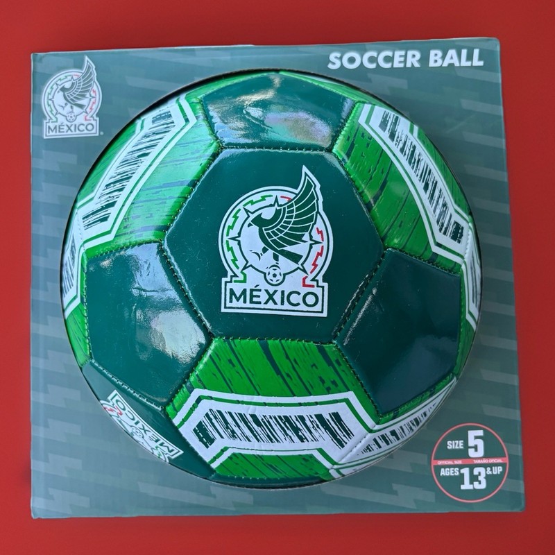 SNM Mexico Size 5 Soccer Ball Offical Product FMF144BL-G5-B Ages 13 & Up