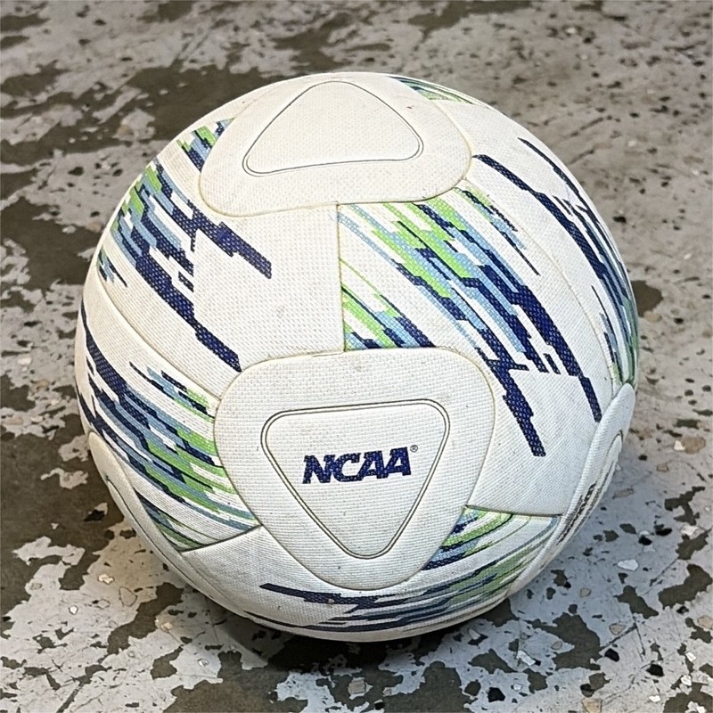 ￼Wilson Vanquish Size 5 Soccer Ball High Visibility Composite Leather White