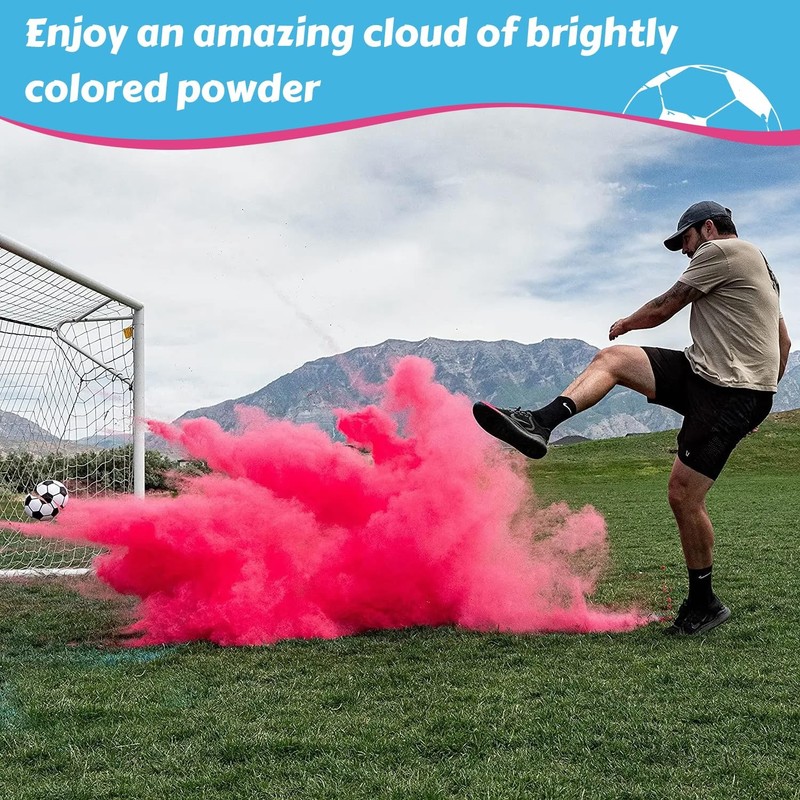 Gender Reveal Soccer Ball Kit Exploding Powder Balls for Baby Showers gallery