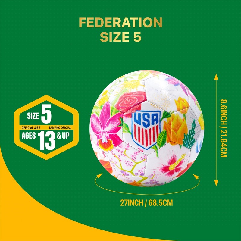 Officially Licensed US Soccer Federation Soccer Ball - USSF149BL White Size 5 gallery