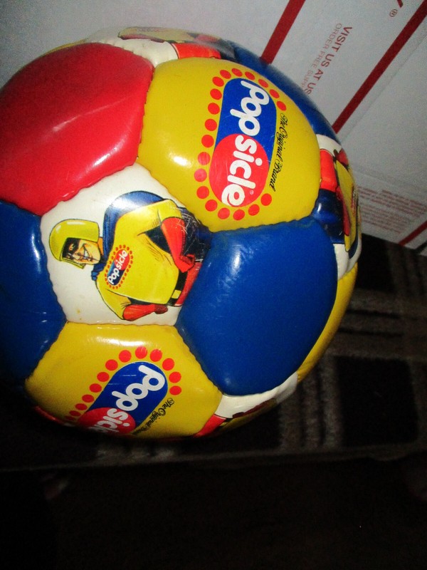 Popsicle Brand - Popsicle Man Super Hero - Soccer Ball Official Size 5 - Vintage gallery