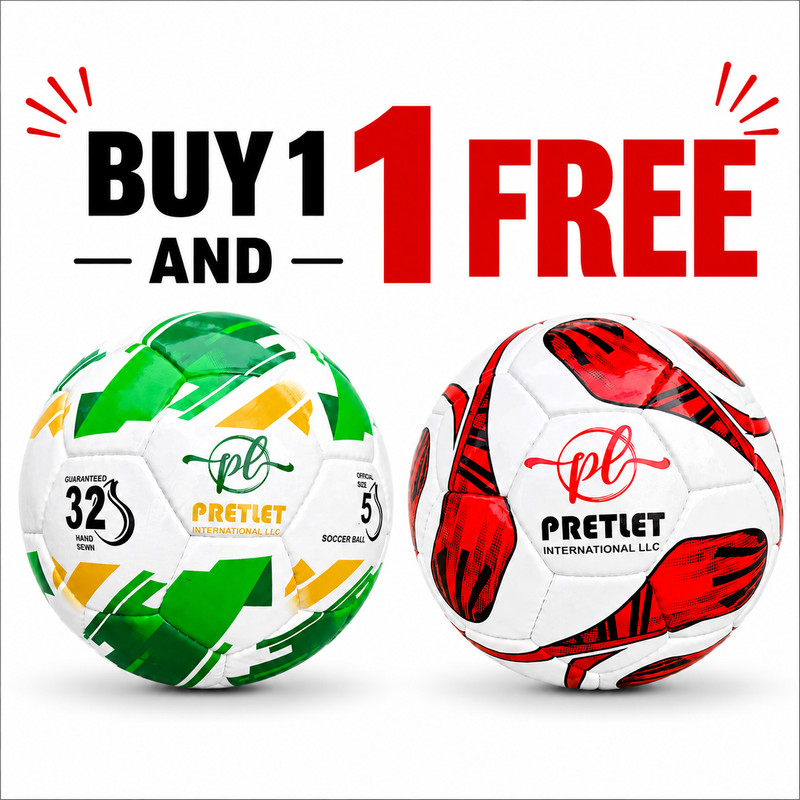 Soccer Ball Hand Stitched Football Training Match Outdoor Sports Ball PU Size 5