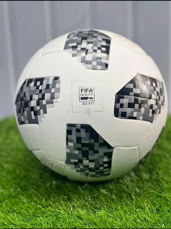 Size 5 Soccer Ball Black Pixel Pattern Match Ball Training Football Durable gallery