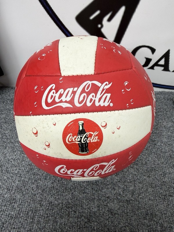 Coca Cola Regulation Size Leather Volley Ball – USED – FREE SHIPPING!