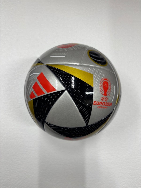SOCCER BALL-ADIDAS-UEFA EURO 2024-MATCH BALL REPLICA-SIZE 1-SILVER IN COLOR-NEW-