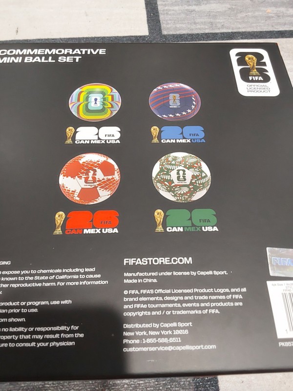 FIFA World Cup 2026 Commemorative Mini Ball Set 4 Pack (CAN MEX USA) NEW Holiday gallery