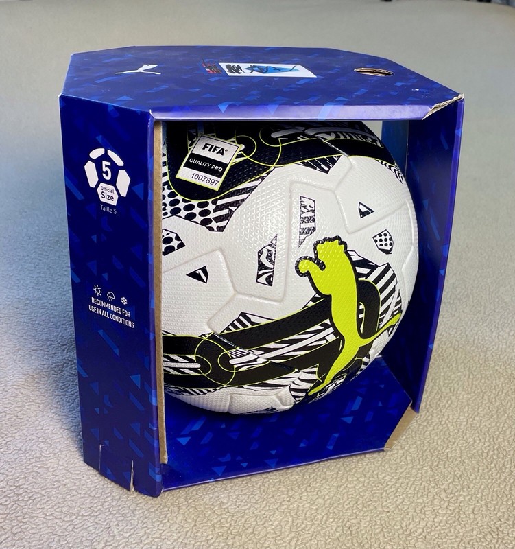 New, Rare Teaser! Puma Orbita 1 TB (Ultimate) Lime Official Match Ball Soccer