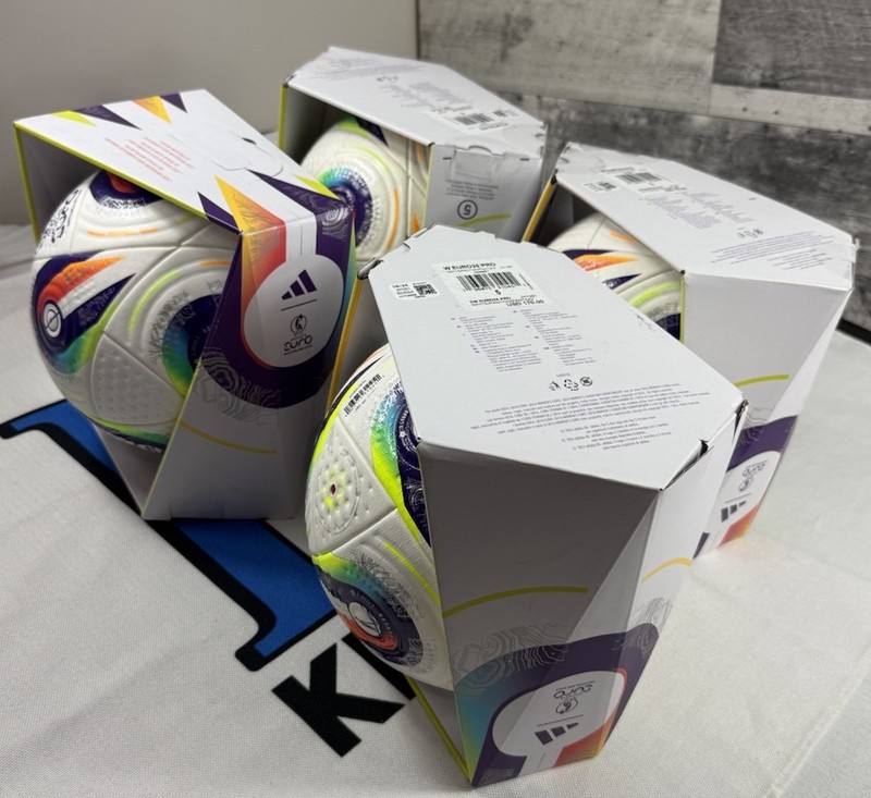 Lot Of 4 Adidas Women’s Euro 25 Pro Match Soccer Ball Size 5 JH1261 Authentic