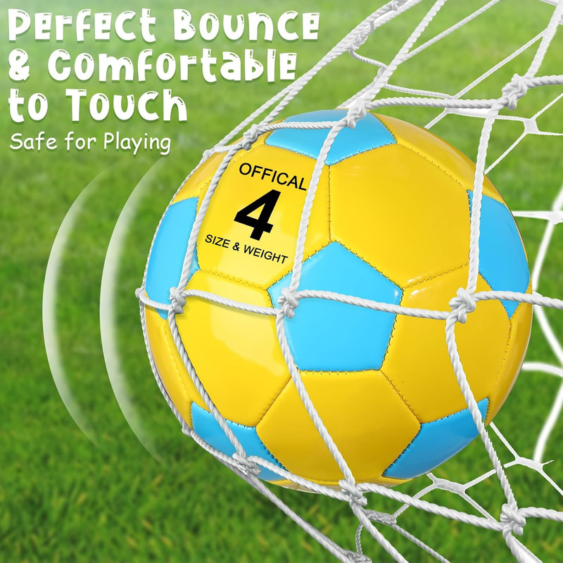 6 Pack Soccer Balls Bulk with Pump, Colorful Practice Soccer Balls for Kids & Yo gallery