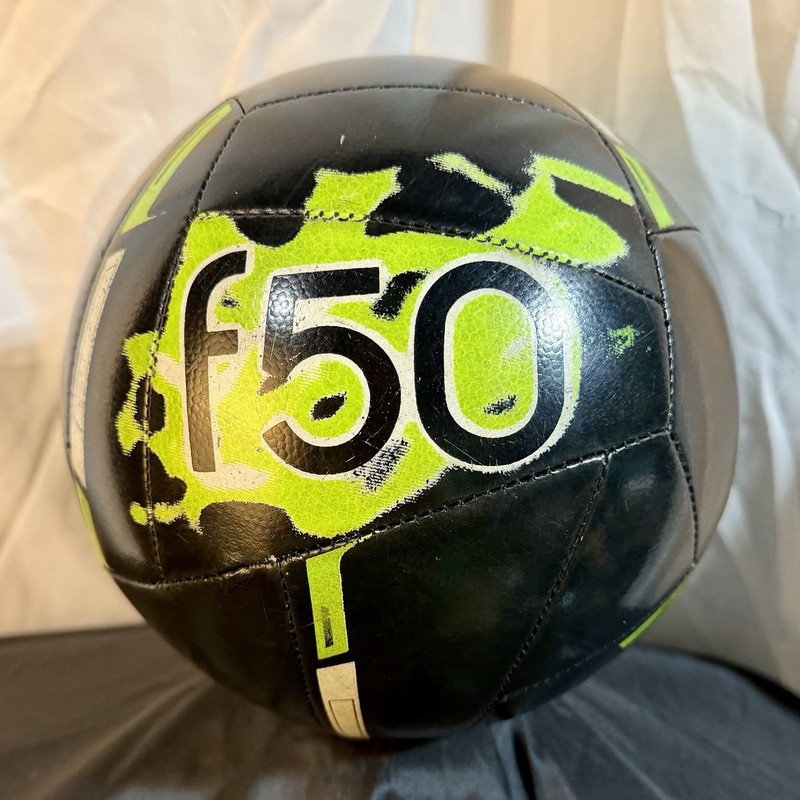 Adidas Performance F50 X-ite Soccer Ball Size 5 Core Black Neon Green M36910
