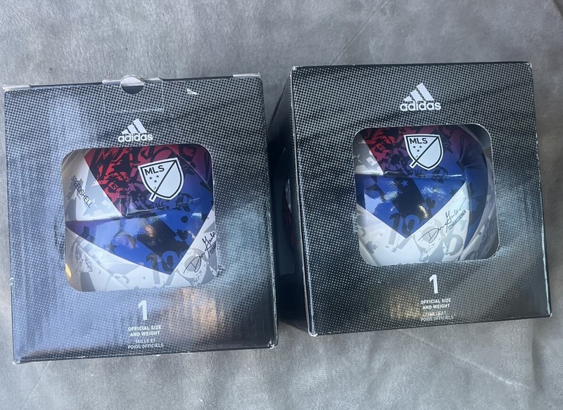 2 New Adidas MLS Mini Soccer Ball Matchball Replica Speedshell…