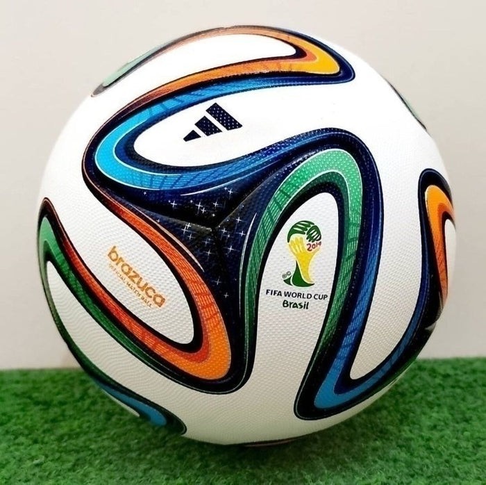 2X BRAZUCA 2014 BRAZIL FIFA WORLD CUP OFFICIAL MATCH BALL THERMAL SOCCER SIZE 5